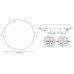 Downlight panel LED Redondo SIN MARCO 120mm 12W CCT, corte ajustable 75 a 100mm